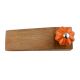 2 Pieces Orange Crackle Melon Ceramic Wooden Door Stopper